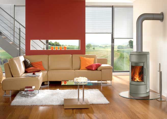 Hearthstone Bari Wood Stove in room