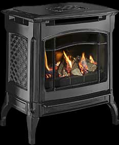 Hearthstone Champlain Gas Stove, Matte Black