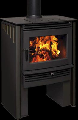 Pacific Energy Neo 2.5 Wood Stove, Metallic Black