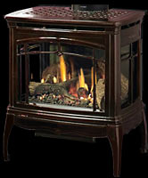 Hearthstone Bristol DX Gas Stove in Majolica Brown