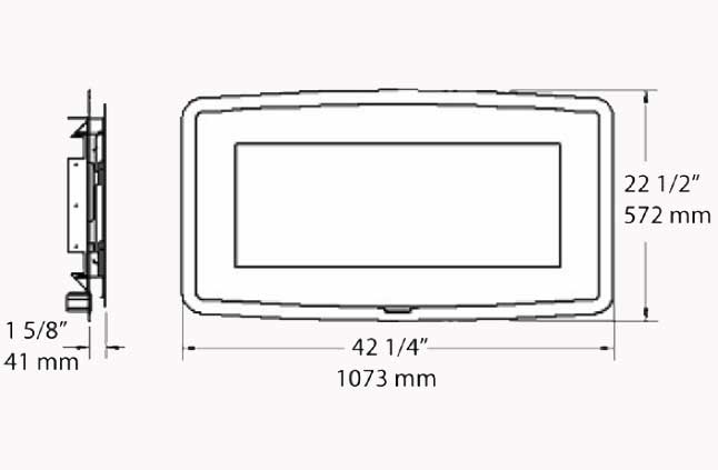 Pacific Energy Esprit Trim Plate Dimension Diagram