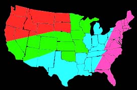 Shipping Zone Map