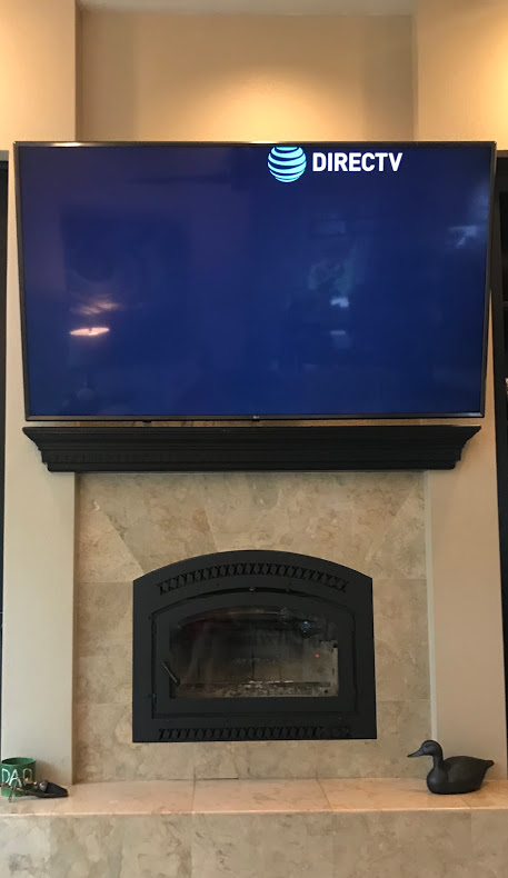 Gold to black surround/door painting and TV upgrade