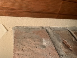 Brick separating from wall?