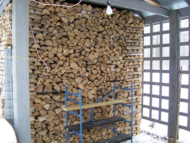 Storing wood on small property