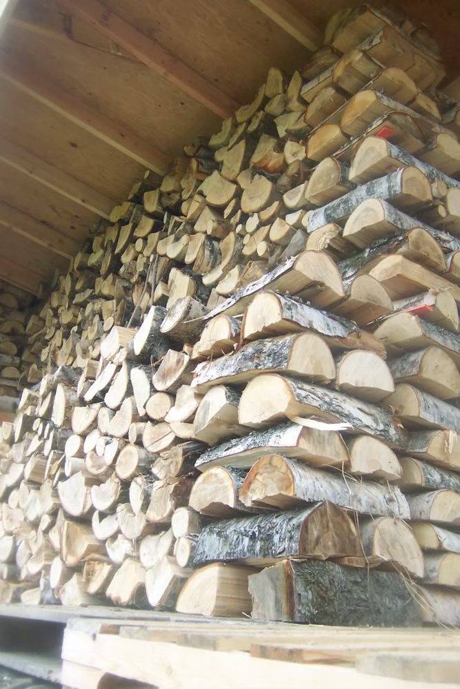 How high to stack fire wood?
