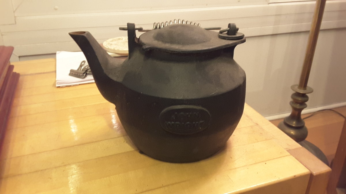 Cast iron kettle on soapstone stove?