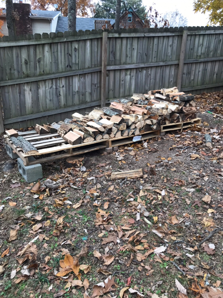 Found some more wood! Building pallet racks