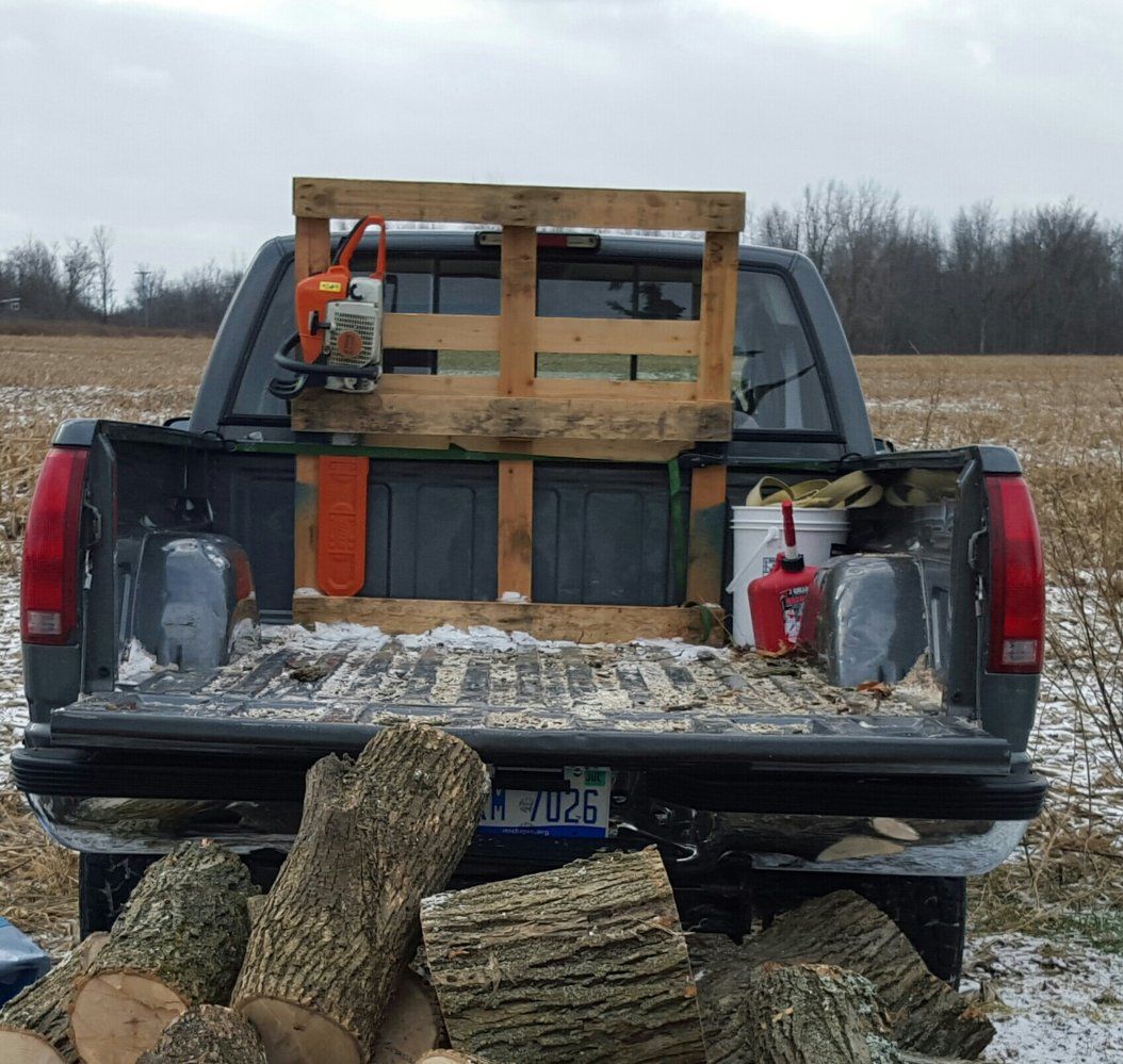 Put new wood hauler to work.