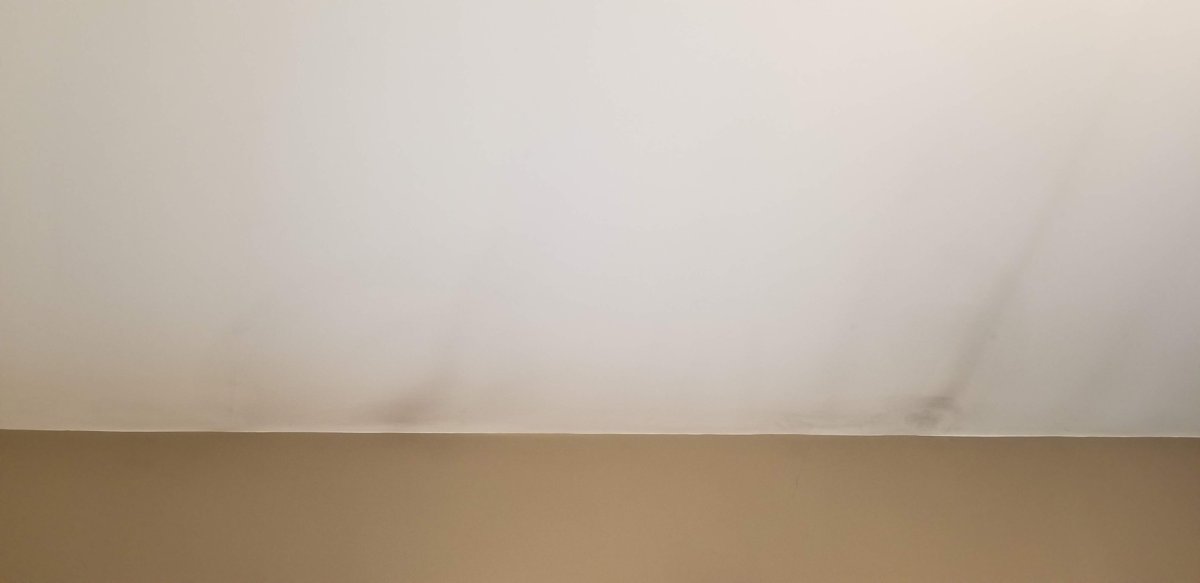 Soot/Ash staining on ceiling. Why?