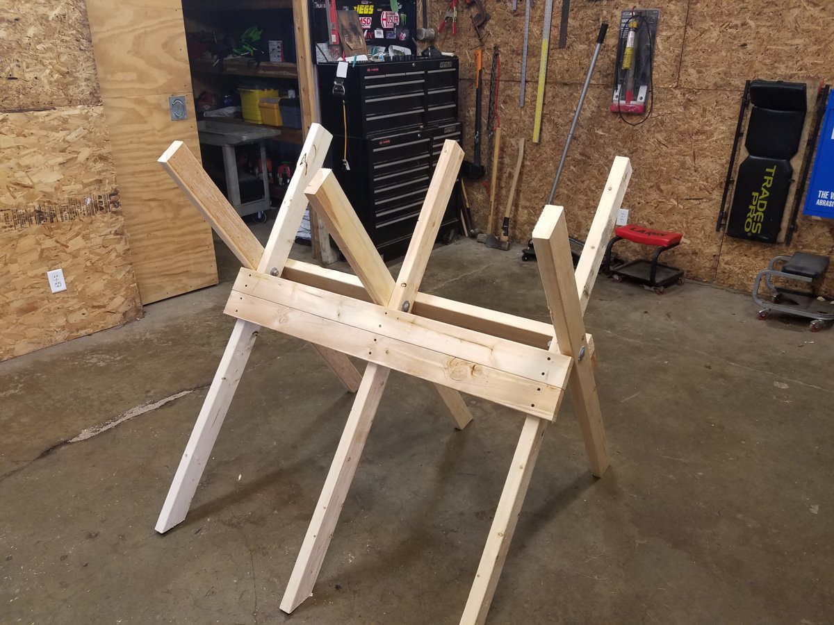 portable wood bucking stand
