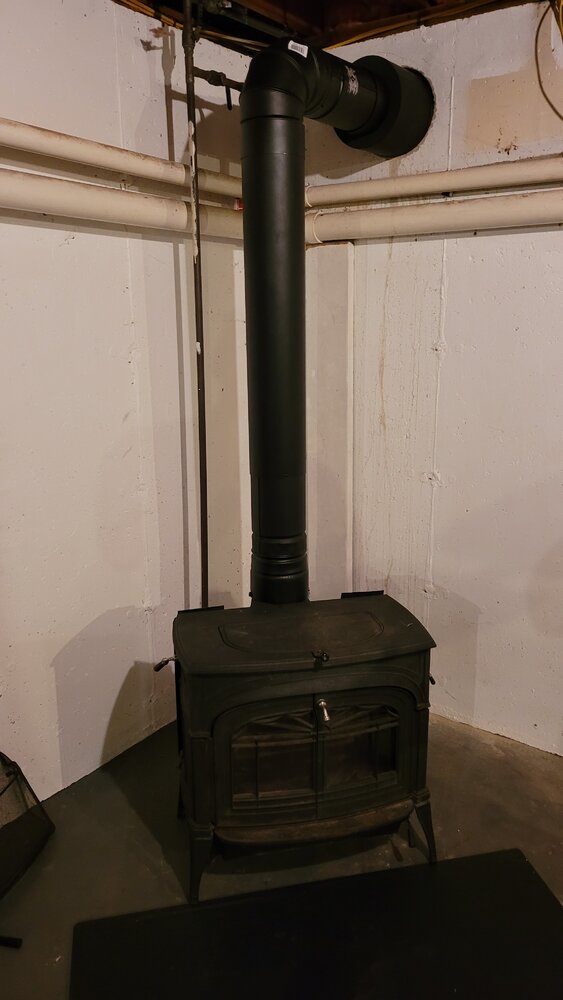 Wood Stove Installed in my Basement: Best way to get heat upstairs