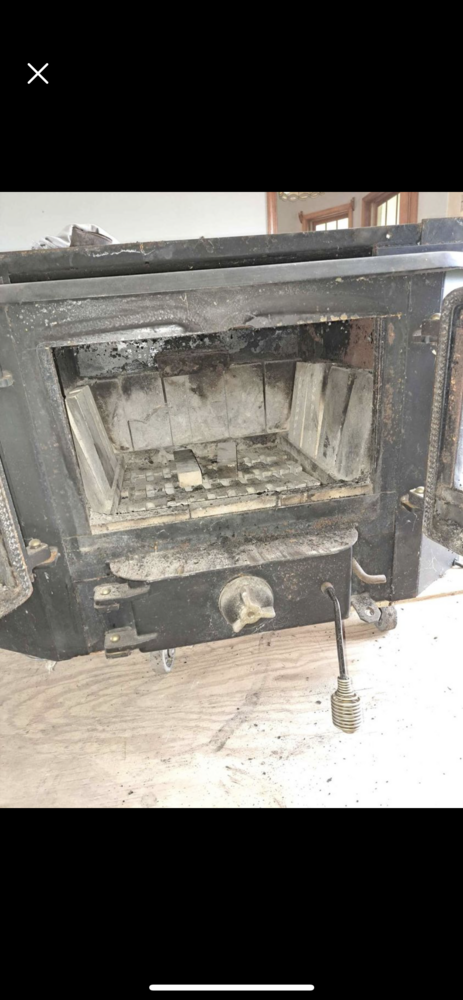 Old mill wood stove