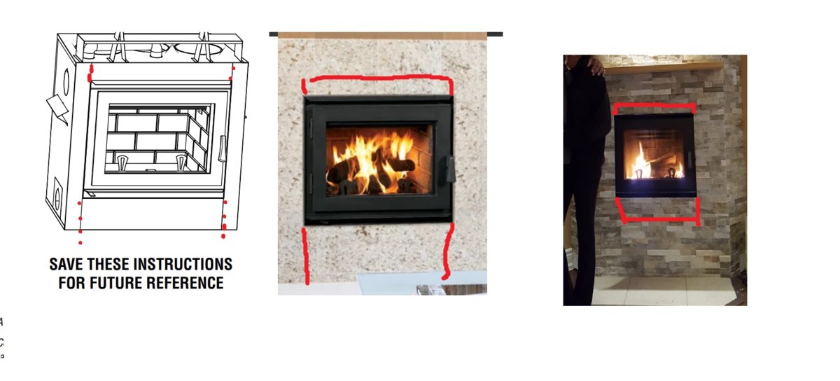 Attaching Cement Board To Zero, Zero Clearance Wood Burning Fireplace Installation Instructions