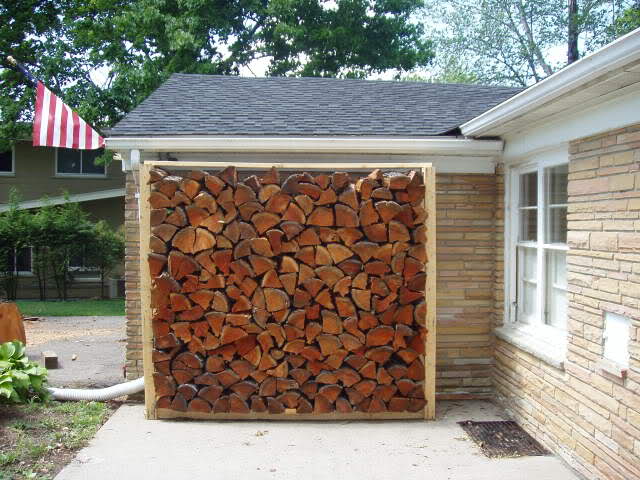 Firewood storage ideas.