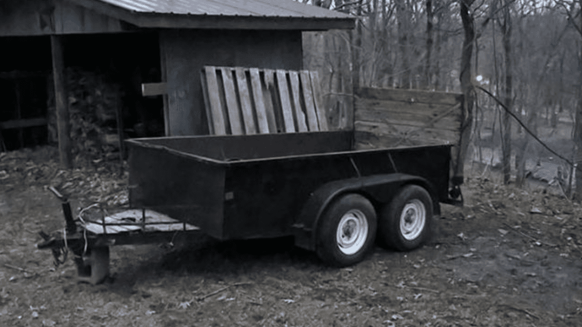 Trailer for hauling wood