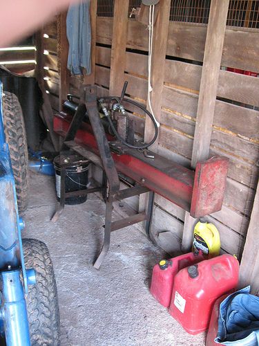 my tractor(s), truck, splitter, woodpile, etc.