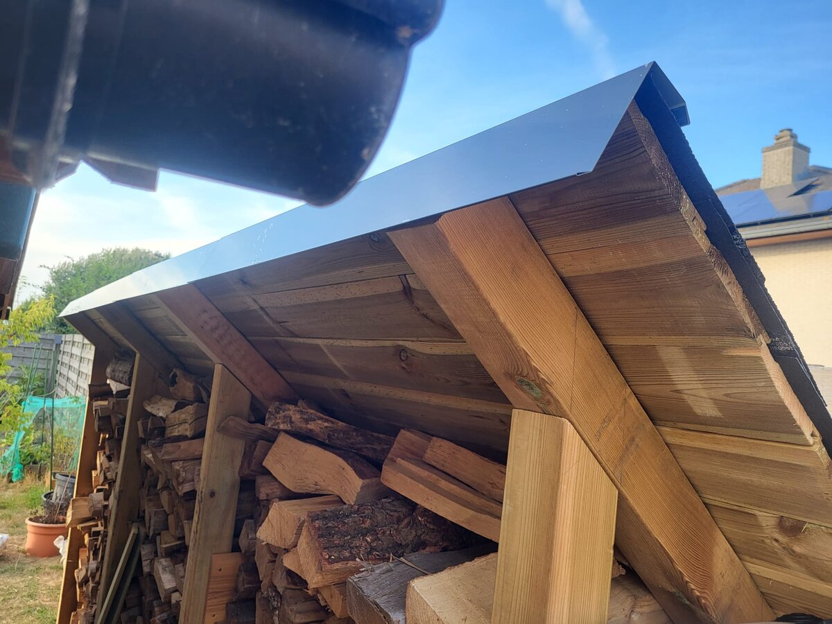 Is our wood shed roof too steep?