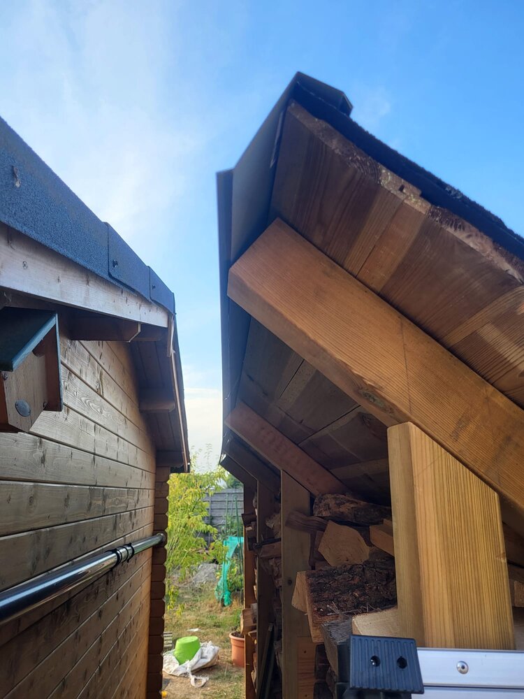 Is our wood shed roof too steep?