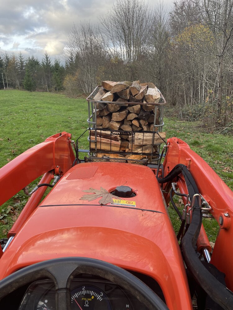 Lazy wood hauling…