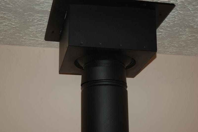SS Chimney Pipe through 2 floors on the interior?