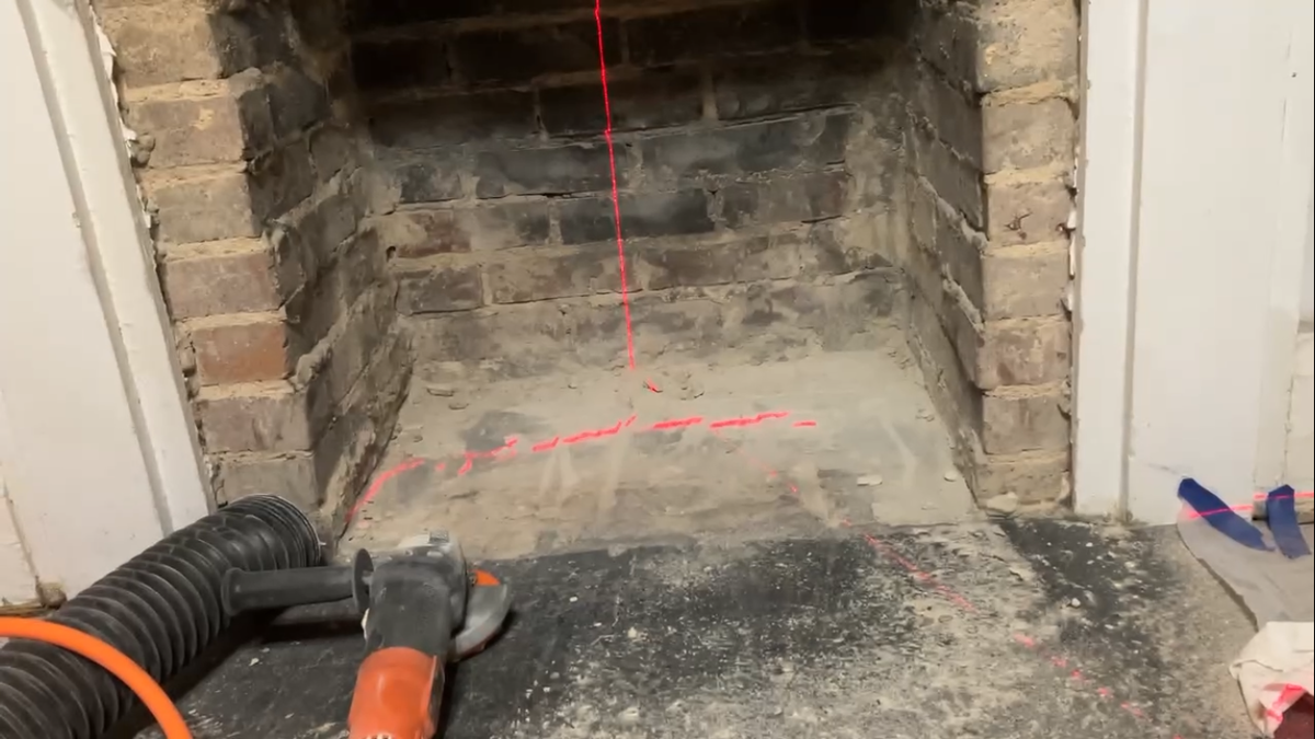 preparing old fireplace for small stove