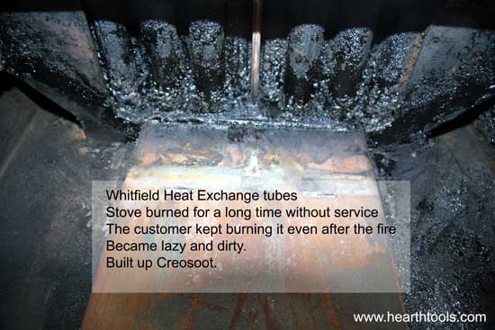 Older whitfield advantage dampner stuck Ser no 16408 Free standing stove