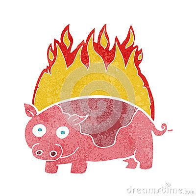 cartoon-roast-ham-pig-fire-52968209.jpg