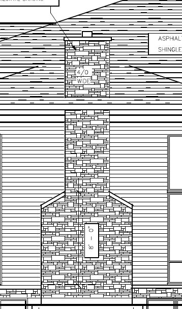 Having a house built - Does this chimney opening look right?
