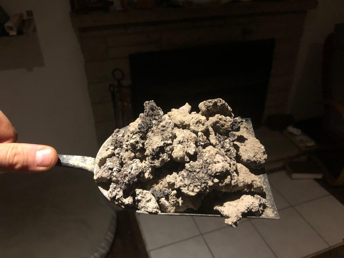 Lava rock looking ash…?