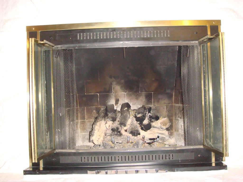 Converting a natural gas fireplace to a wood fireplace.