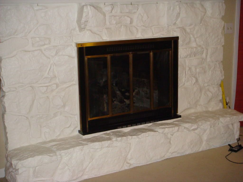 Converting a natural gas fireplace to a wood fireplace.