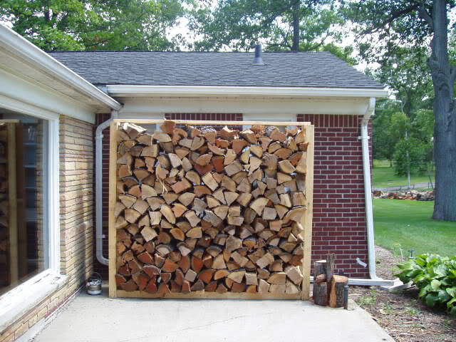 Firewood storage ideas.