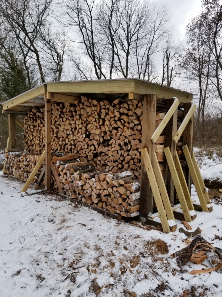 More outdoor wood storage