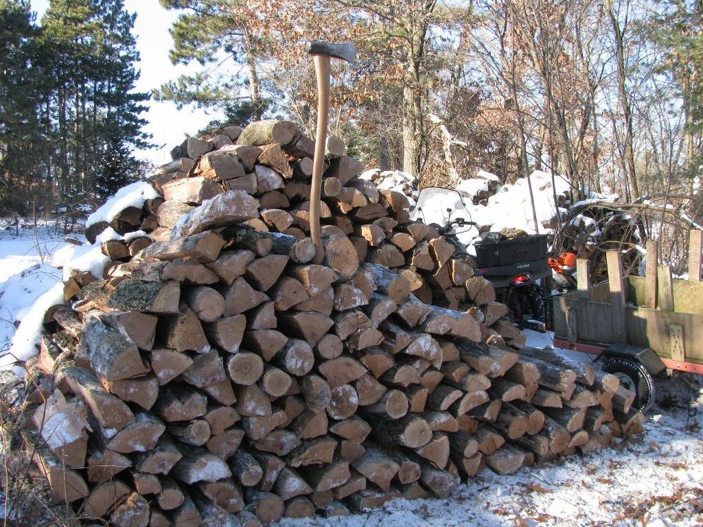 Restocking The Firewood Store