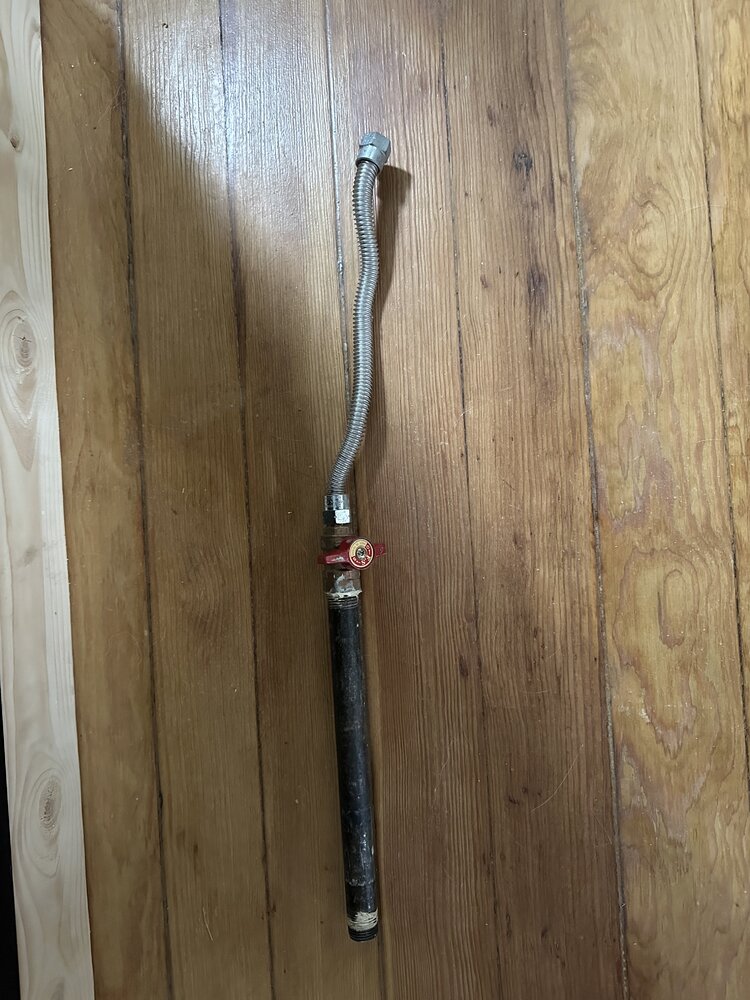 Running new Gas line from NG main to Fireplace, what materials?