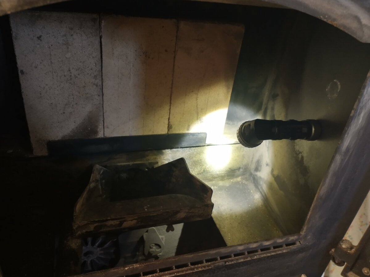 Pellet stove interior light