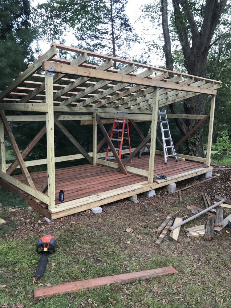 Wood shed build