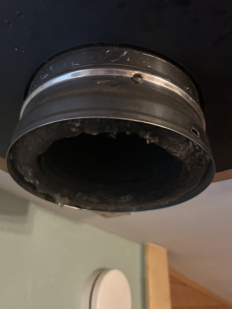 Does anyone recognize the manufacturer of this chimney pipe? 8” inside  diameter. I can't find anything that looks like it. : r/woodstoving
