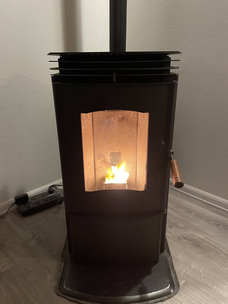 Enviro Mini tall lazy flame after cleaning