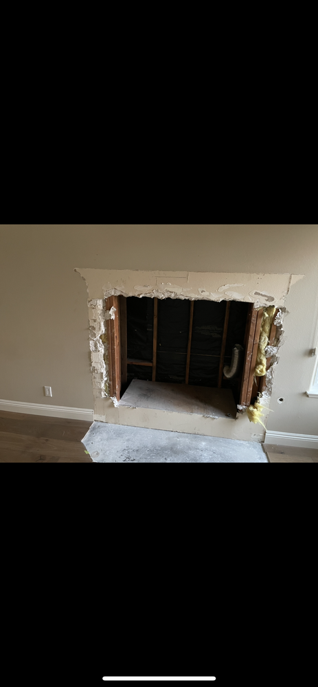 Questions about prefab fireplace removal