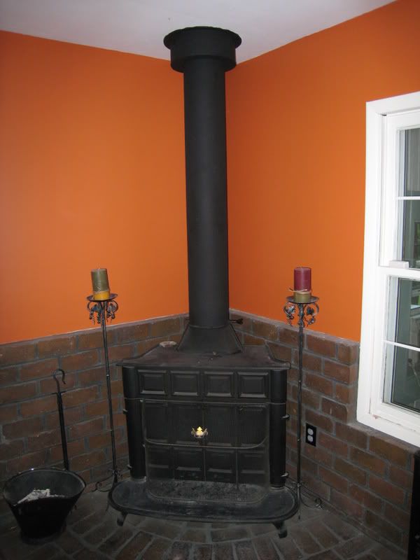 What to do with old free standing fireplace?