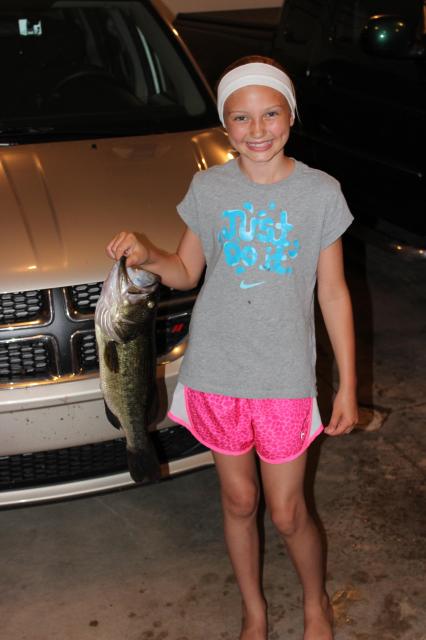 My daughter beat me at fishing!