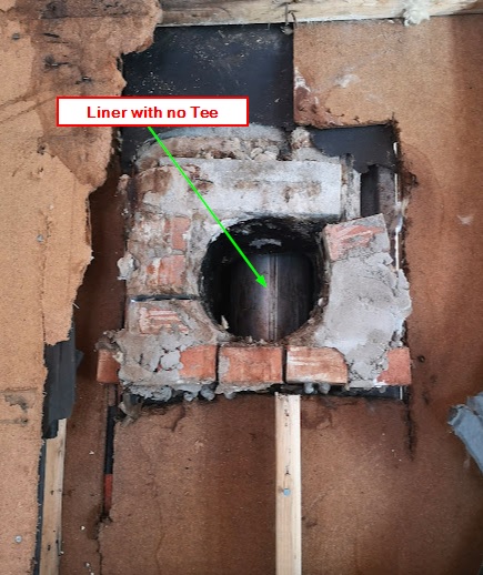 Blocking off 2nd brick thimble of functional chimney