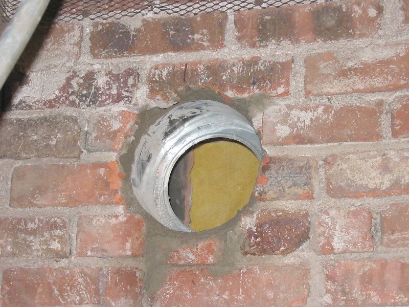 What is best way to cut a hole in brick chimney? (Masonary grinding wheel,  Air chisel... ? Other ide | Hearth.com Forums Home