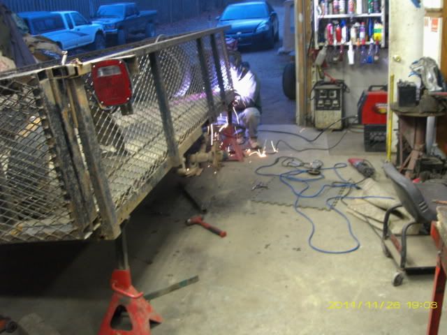 weekend pics - trailer repair