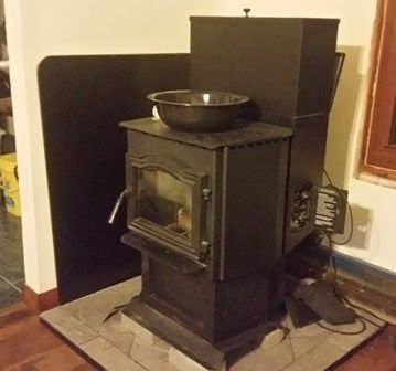 Installing used pellet stove and chimney
