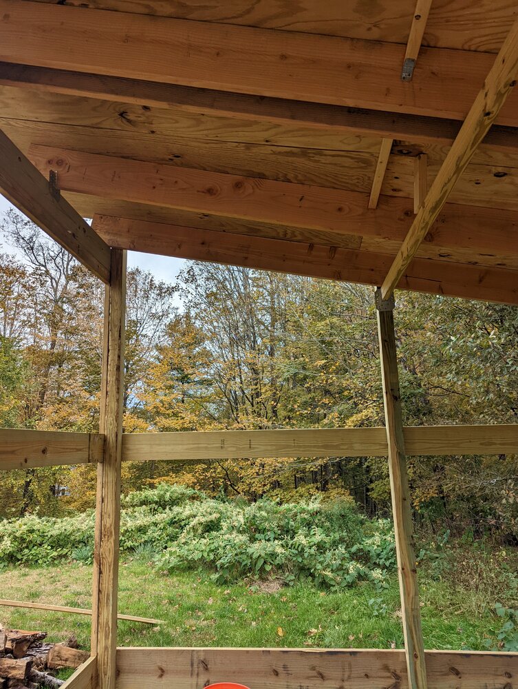 Question on roof penetration in a shed / non-lovjng area