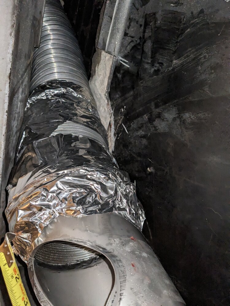 Liner Install - outer stretched in relation to inner liner