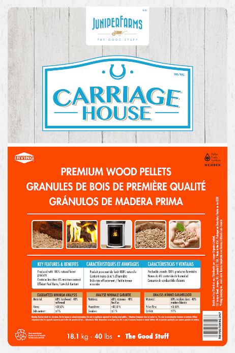 Carriage wood pellets